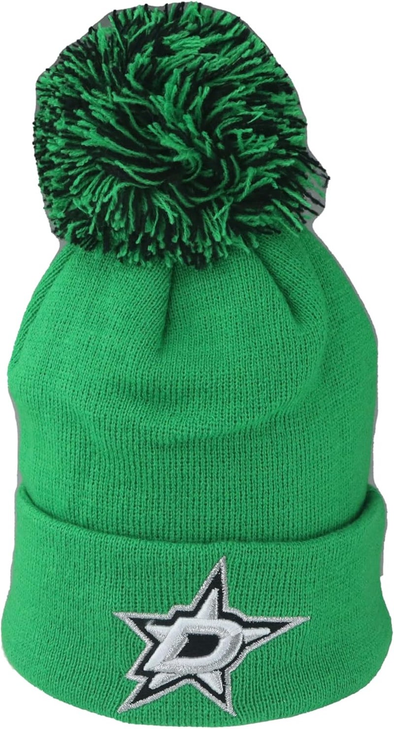 ZHATS NHL Unisex Kids NHL Officially Licensed Youth Beanie Pom Icon Team Color - Image 1